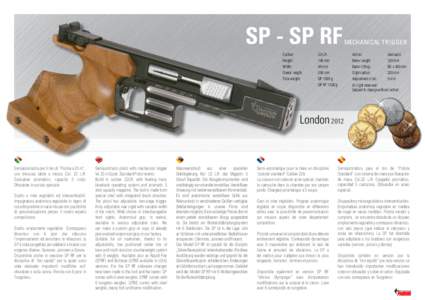 SP - SP RF Caliber:	 Height: Width:	 Overal length:	 Total weight: