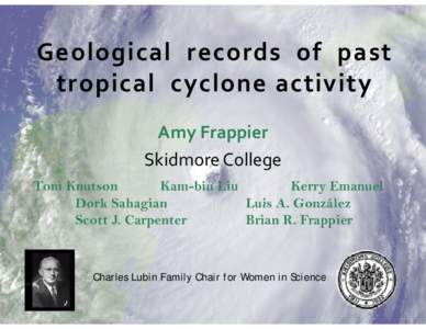 Vortices / Climate / Meteorology / Atmospheric sciences / Tropical cyclone