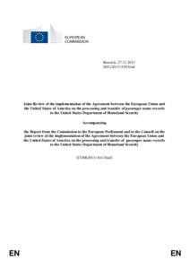 EUROPEAN COMMISSION Brussels, [removed]SEC[removed]final