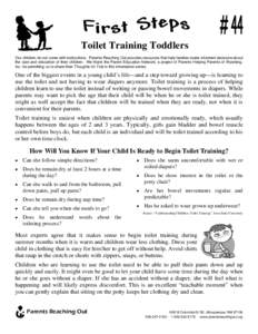 FS44 Toilet Training Toddlers