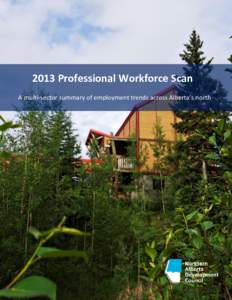 2013 Professional Workforce Scan A multi-sector summary of employment trends across Alberta’s north 2013 PROFESSIONAL WORKFORCE SCAN  Contents