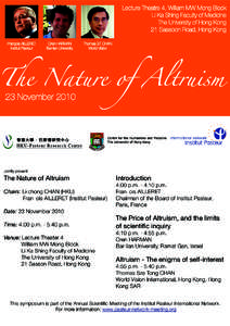 The Nature of Altruism poster[removed]