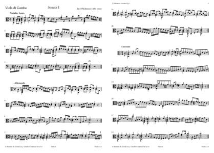 J.	Richmann	-	Sonates	Op.	1  Sonata	I Viola	di	Gamba