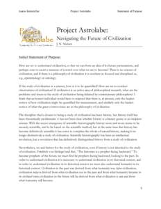 Icarus Interstellar  Project Astrolabe Statement of Purpose