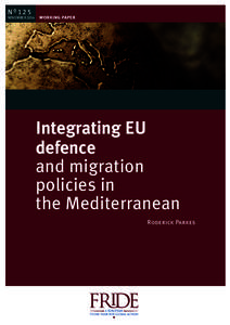 Integrating EU defence and migration policies in the Mediterranean