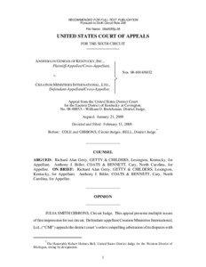 RECOMMENDED FOR FULL-TEXT PUBLICATION Pursuant to Sixth Circuit Rule 206 File Name: 09a0055p.06