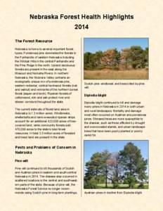 Nebraska Forest Health Highlights 2014