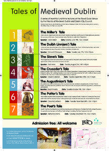 Tales of Medieval Dublin 2012