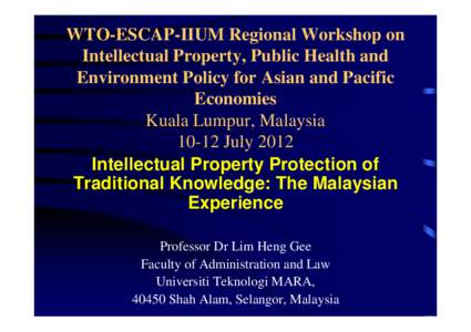 Recent Developments in Intellectual Property: The Impact on Emerging Economies