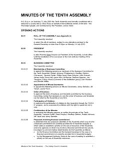 Microsoft Word - Minutes of the Tenth Assembly JB1127.doc