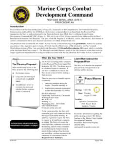Marine Corps Combat Development Command Fact Sheet