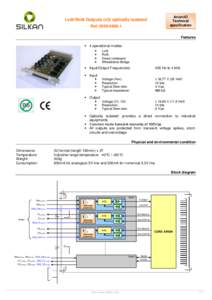 Arion-IO Technical specification Lvdt/Rvdt Outputs (x3) optically isolated Ref: 