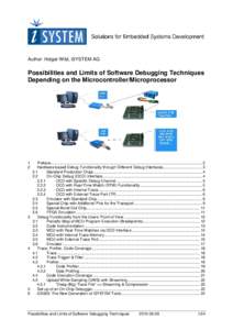 Electronic engineering / Debugging / Microcontrollers / IEEE standards / Instruction set architectures / Joint Test Action Group / Nexus / In-circuit emulator / Hardware emulation / Computing / Electronics / Embedded systems