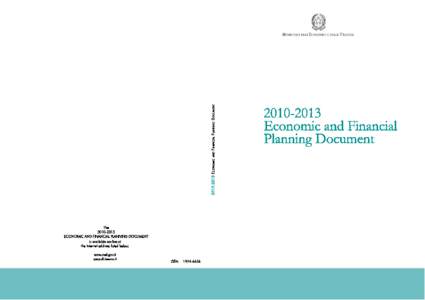    2010[removed]Economic and Financial Planning Document Submitted by Prime Minister