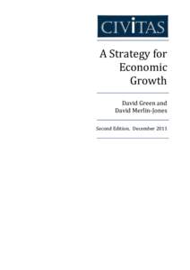 A Strategy for Economic Growth