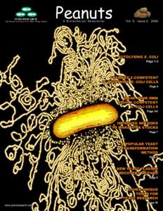 ZYMO RESEARCH  The Beauty of Science is to Make Things Simple Peanuts A Biotechnical Newsletter