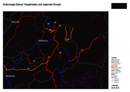 Kulturwege Glarus: Hauptrouten und regionale Routen  ViaJacobi[removed]