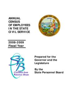 ANNUAL CENSUS OF EMPLOYEES IN THE STATE CIVIL SERVICE
