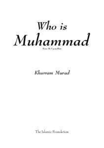 WHO IS MUHAMMAD  Who is