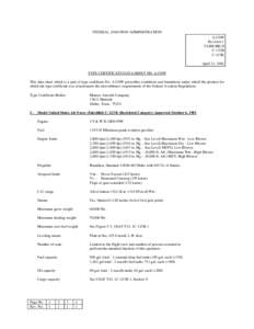 FEDERAL AVIATION ADMINISTRATION A13SW Revision 1 FAIRCHILD C-123B C-123K