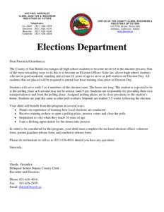 Elections / Election official
