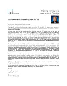 ICE Clear US Membership Informational Packet
