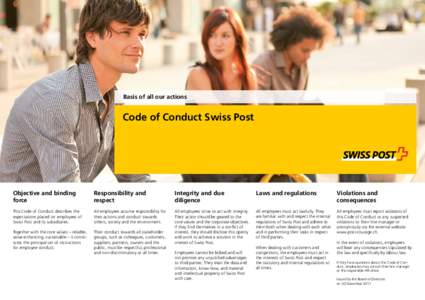 Code of Conduct Swiss Post