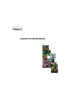 Chapter 5  Covered Terrestrial Species Contents 5 COVERED TERRESTRIAL SPECIES