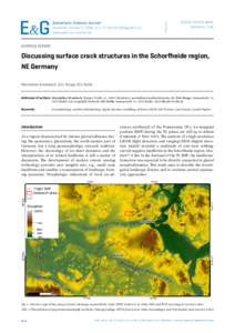 Discussing surface crack structures in the Schorfheide region, NE Germany