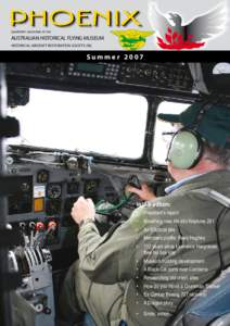 Phoenix, September Edition 2006 • Historical Aircraft Restoration Society Inc (HARS) • Page x  QUARTERLY MAGAZINE OF THE AUSTRALIAN HISTORICAL FLYING MUSEUM