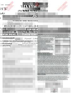FC Roach Killer Bait Gel (60g)