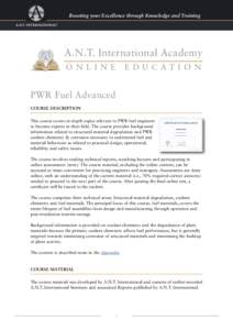 Boosting your Excellence through Knowledge and Training  A.N.T. International Academy O N L INE  EDU CAT I O N