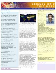 About SGTW | Subscribe | Archive | Contact SGTW  September 21, 2005 Calendar/Meetings
