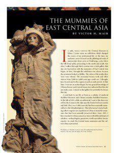 The Mummies of East Central Asia by vic tor h. mair