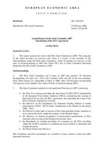Microsoft Word - EFTA_BXL-#[removed]v8-20080313_Joint_Committee_Annual_Report_2007.DOC