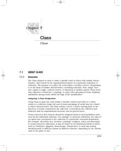 Chapter 7  Class Class  7.1