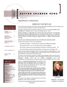 DAYTON AREA CHAMBER OF COMMERCE DAY T O N
