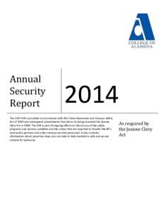 Annual Security Report 2014