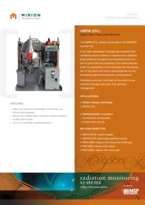 ABPM 201L Particulate, Gas & Iodine Monitors ABPM 201L Alpha Beta Particulate Monitor The ABPM 201L monitor forms part of the RAMSYS