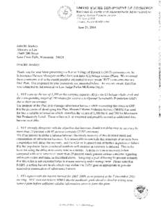 NMFS response to the letter from the Native Village of Tyonek