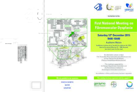 Invitation to the  First National Meeting on Fibromuscular Dysplasia Saturday 12th December 2015 9h00-16h00