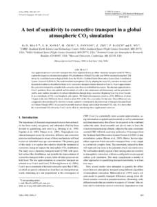 A test of sensitivity to convective transport in a global atmospheric CO2 simulation