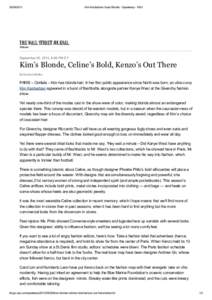 Kim Kardashian Goes Blonde - Speakeasy - WSJ September 29, 2013, 8:06 PM ET