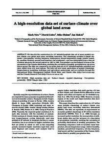 CLIMATE RESEARCH Clim Res Vol. 21: 1–25, 2002  Published May 23