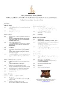GÖSTA ENBOM SEMINAR, 10-11 OCTOBERTHE REGIONAL PRODUCTION OF RED-FIGURE POTTERY: GREECE, MAGNA GRAECIA AND ETRURIA The Danish Institute at Athens, Herefondos 14, Plaka PROGRAMME