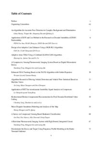Table of Contents Preface v  Organizing Committees