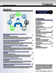 Contents  Volume 5, Number 5 • November 2014 features