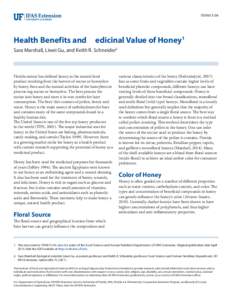 FSHN15-04  Health Benefits and edicinal Value of Honey1