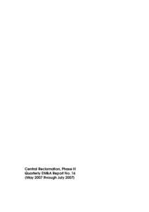 Central Reclamation, Phase III Quarterly EM&A Report No. 16 (May 2007 through July 2007) Client