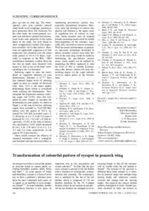 SCIENTIFIC CORRESPONDENCE goes up only on time lag. The watersprayed, open cane (control) showed sharp bands in all samplings, pointing to poor protection from SAI inversion. On the other hand, the water-sprayed, covered